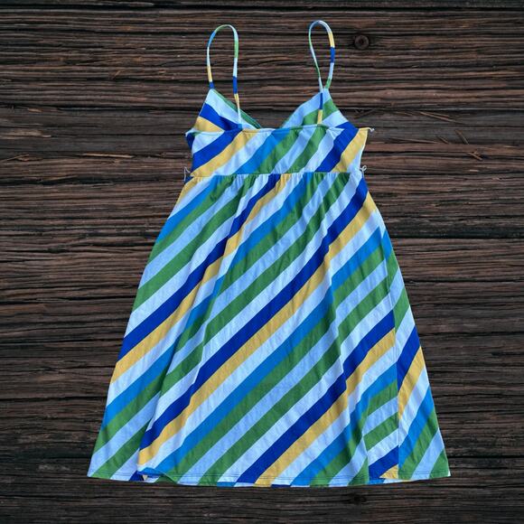 Diagonal striped babydoll dress Mossimo Y2K 2000s sundress indie - Picture 3 of 10